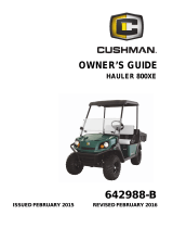 Cushman Hauler 800X Electric User manual