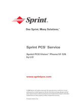 LG Electronics VI125 Sprint User manual