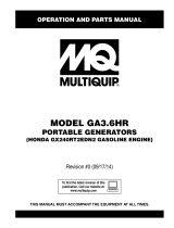 MQ Multiquip GA36HR Operating instructions