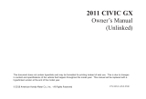 Honda 2010 Civic GX Owner's manual