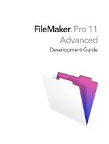 Filemaker FileMaker Pro 11 Advanced User guide