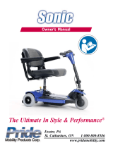 Pride Mobility Sonic SC50 Owner's manual