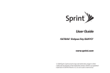 Sanyo Katana Eclipse X - Sprint User manual