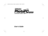 Epson PhotoPC 500 User manual