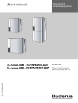 Buderus 800-24T25 User manual