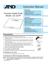 A&D UC-321 P User manual