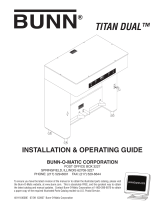 Bunn-O-Matic Titan Dual Operating instructions