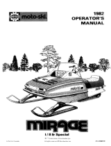 BOMBARDIER 1982 Moto-Ski Mirage I User manual