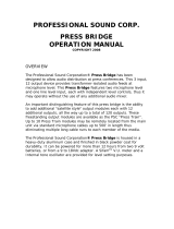 PSC Press Bridge User manual