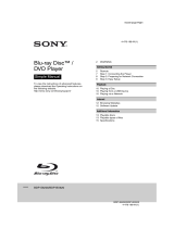 Sony BDPS6200 User manual
