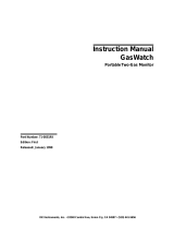 RKI Instruments GasWatch 1 Owner's manual