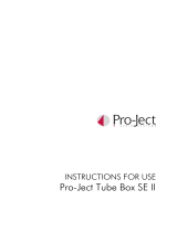 Pro-Ject Audio Systems Tube Box S/E II Owner's manual