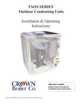 Crown Boiler Taos 10 Seer Condenser User manual