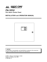 Mircom LT-534 FA-101U Operating instructions