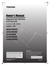 Toshiba 32AV500 User manual