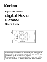 Minolta Revio KD-500Z User manual