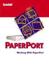 ScanSoft WORKING WITH PAPERPORT 7 AND PAPERPORT DELUXE 7 FOR WINDOWS User manual