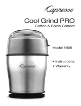 Capresso Cool Grind PRO #506 User manual