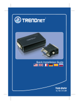 Trendnet USB to DVI/VGA Adapter Installation guide