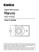 Minolta revio kd 410 z Owner's manual
