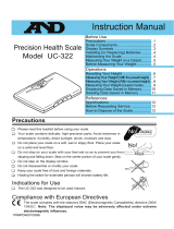 A&D UC-322 User manual
