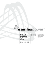 Samlexpower SAM-450-12E Owner's manual