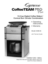 Capresso 488.05 User manual