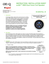 Legrand 3000 Series 6.5" In-Ceiling Dual Voice Coil Speaker, IS-0258 Installation guide