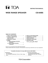 Optimus CS-64BS User manual