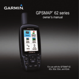 Garmin GPS Map 62 Owner's manual