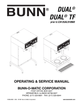 Bunn-O-Matic DUAL TF User manual