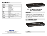 MuxLabHDMI 1x8 Splitter, UHD-4K