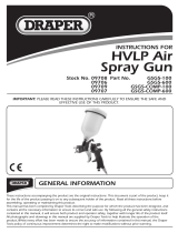 Draper 100ml Gravity Feed HVLP Air Spray Gun Operating instructions