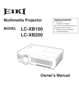 Eiki LC-XB200 User manual