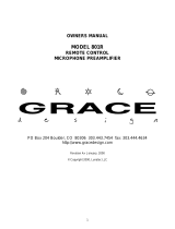 Grace Design 801R Owner's manual