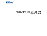 Epson Home Cinema 600 User manual