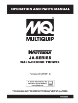 MQ Multiquip JA-SERIES Operating instructions