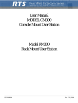 RTS Cm-300 rm-300 User manual