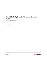 Parallels H-Sphere H-Sphere 3.6.3 User guide