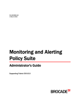 Broadcom Brocade Fabric OS Monitoring and Alerting Policy Suite Administrator's, 8.0.0 User guide