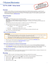 Extron TLP Pro 320M User manual