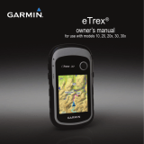 Garmin eTrex 30x User manual