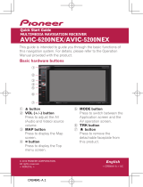 Pioneer AVIC 5200 NEX Quick start guide