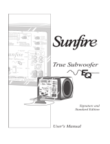 Sunfire True Subwoofer EQ User manual