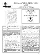 Empire Comfort Systems BF-20-2 User manual