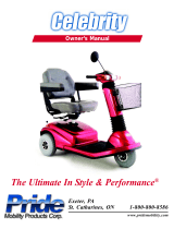 Pride Mobility Celebrity 2000 Owner's manual
