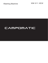 Campomatic WM911XE Owner's manual