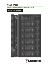 Mackie 2404VLZ4 24 Channel 4 Bus Mixer User manual