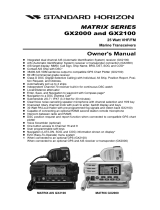 Standard Horizon GX2000 GX2100 Owner's manual