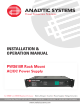 Analytic Systems PWS610R-220-48 Owner's manual